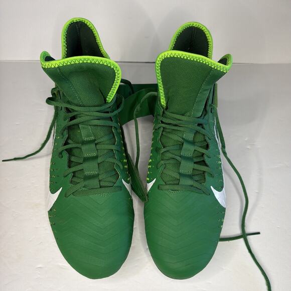 Nike Men’s size 13 Alpha Menace Pro II 2 Mid Football Cleats Green Shoes main image 11
